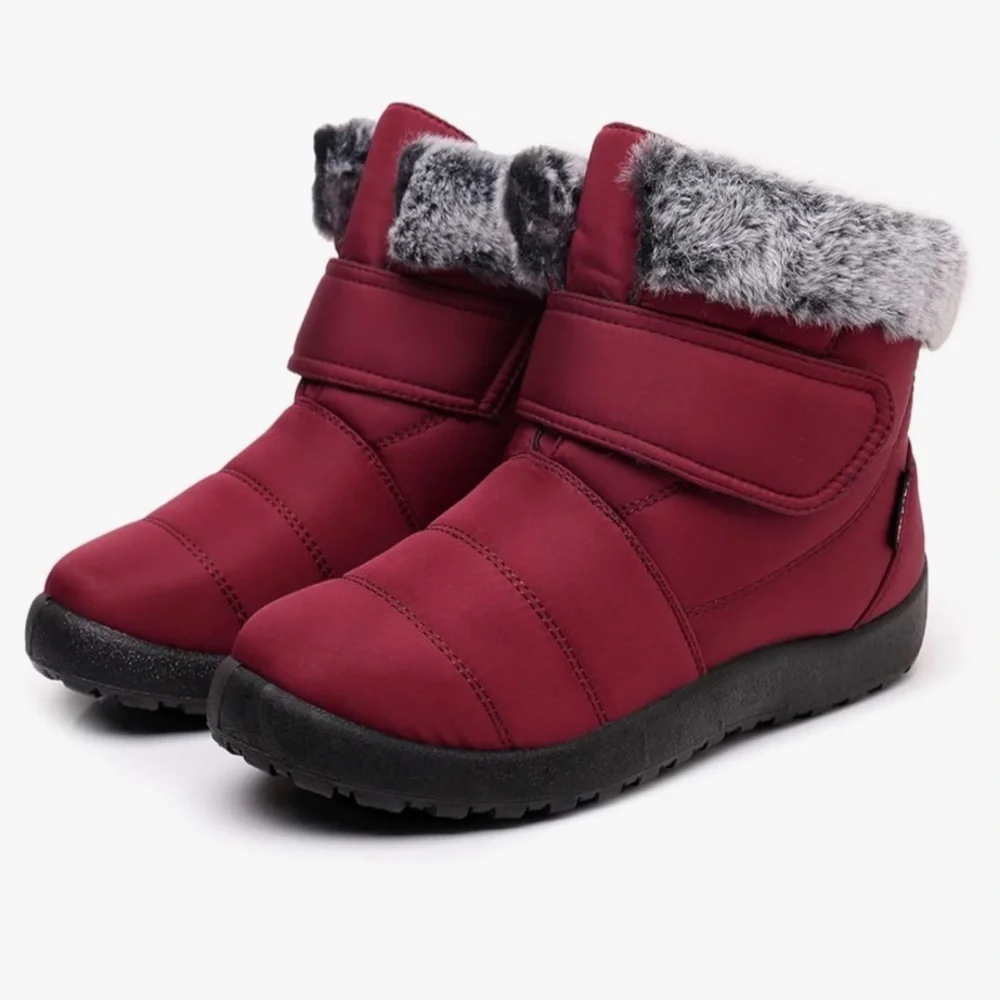 Burgundy Winter Snow/Rain Boots